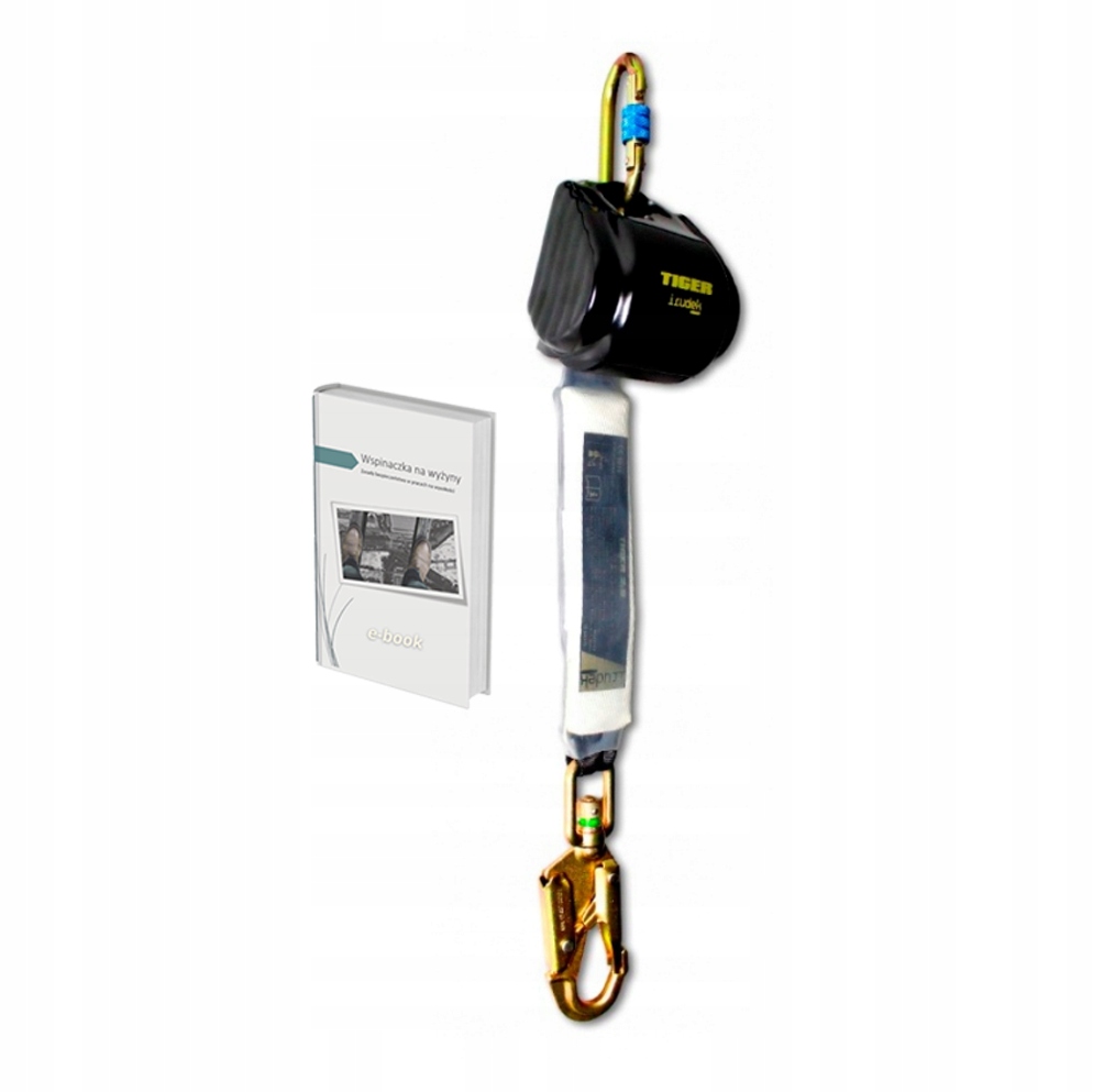 Samobrzdící zařízení Irudek Tiger páska 2,5 m 140 kg s absorbérem En 360