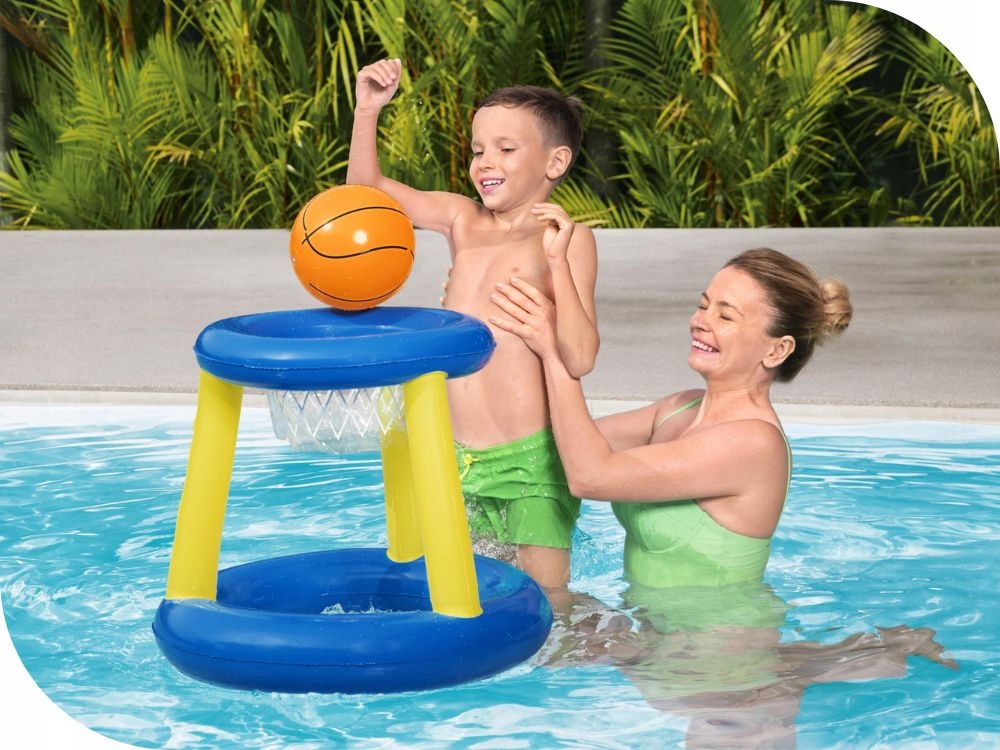 Pływająca Koszykówka Basenowa Dmuchana + Piłka Bestway 52418 MODEL 2024 Szerokość produktu 30 cm