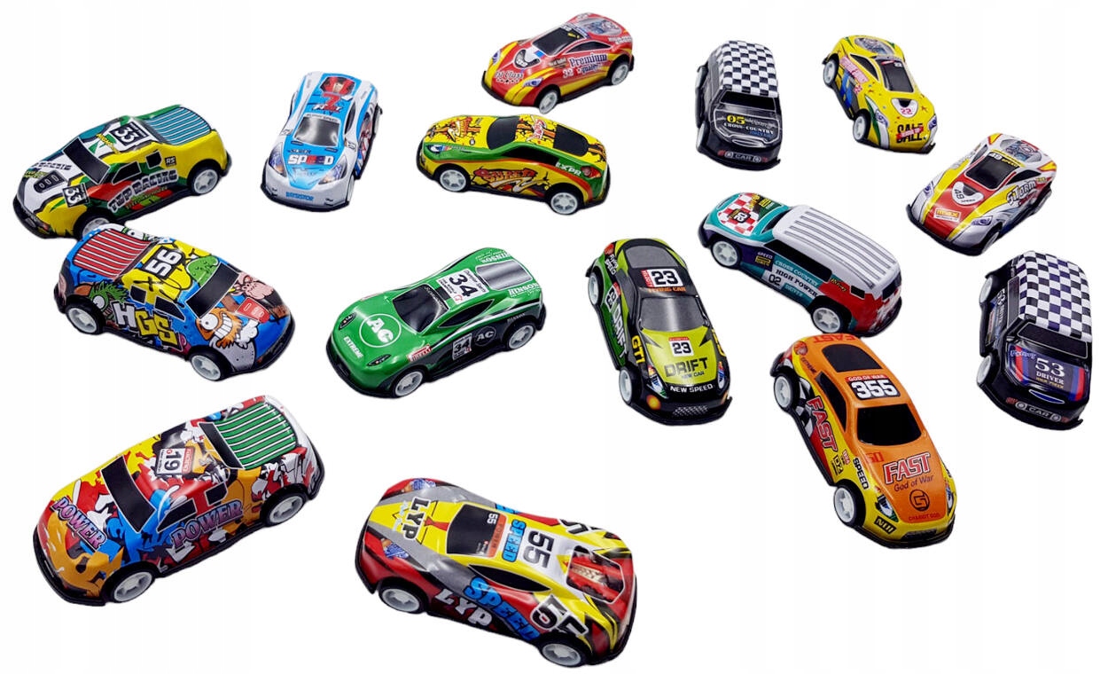 RESORAKI z napędem ZESTAW AUTEK SAMOCHODÓW AUTA Płeć chłopcy dziewczynki