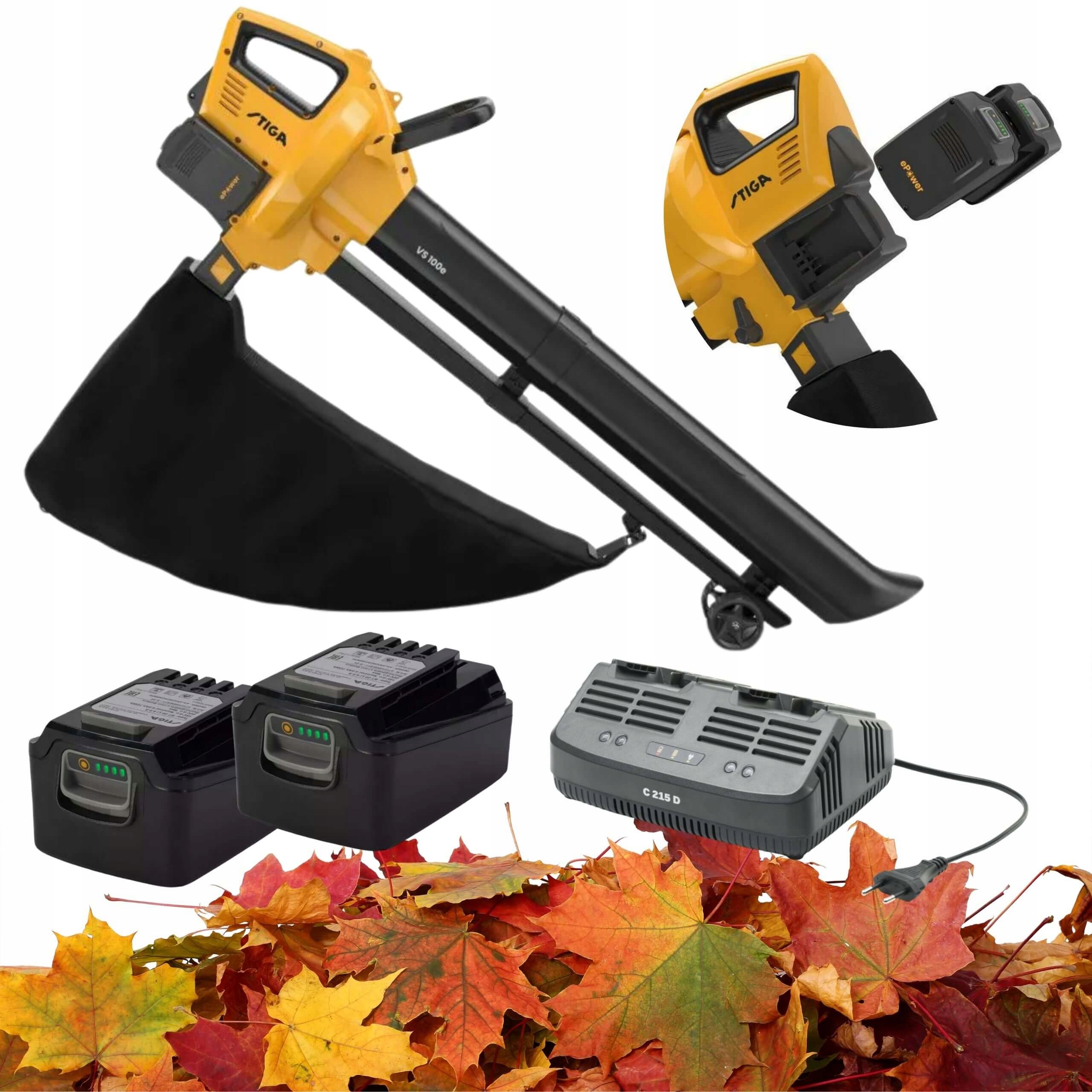 Dmuchawa odkurzacz ogrodowa Vs 100e Stiga akumulatorowa zestaw