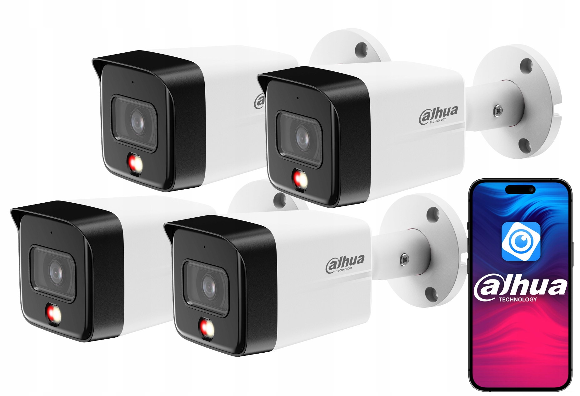 Ip kamera Dahua 6Mpx IPC-HFW1639TC-A-IL Vonkajšia s mikrofónom 4 kusy