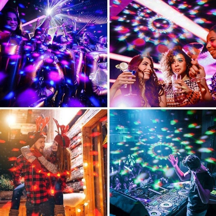 KULA DISCO PROJEKTOR DYSKOTEKOWY REFLEKTOR LED RGB Moc 1 W