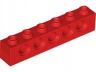 

Lego Technic 3894 Belka 1x6 czerwona Nowa (2g)