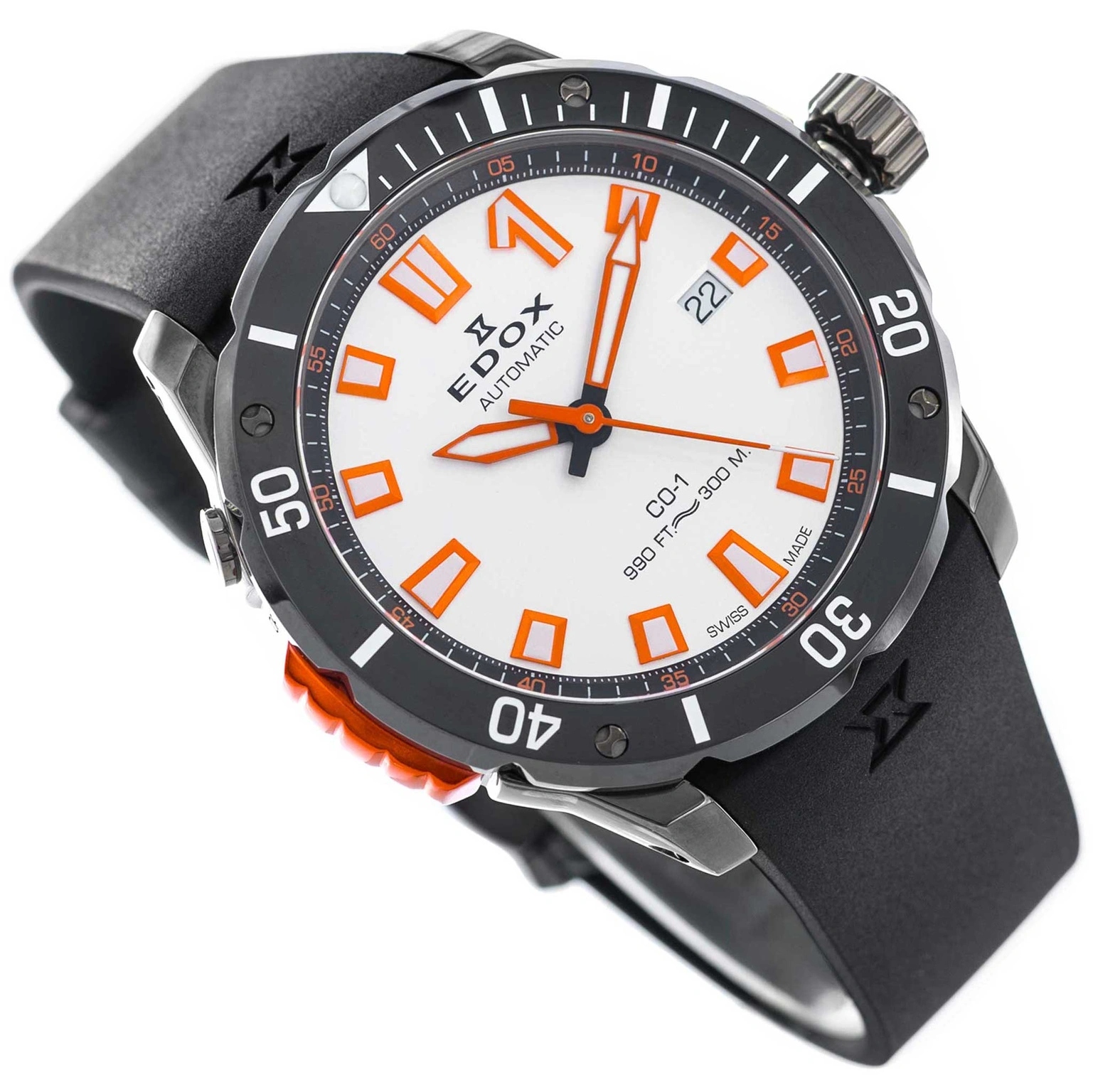 Męski Zegarek Edox 80137 37GNO-AO CO-1 Date Automatic 300M Nurek