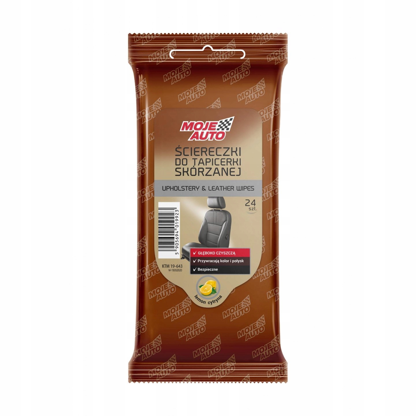 

Ściereczki do Skór Moje Auto Leather Cytryna 24szt
