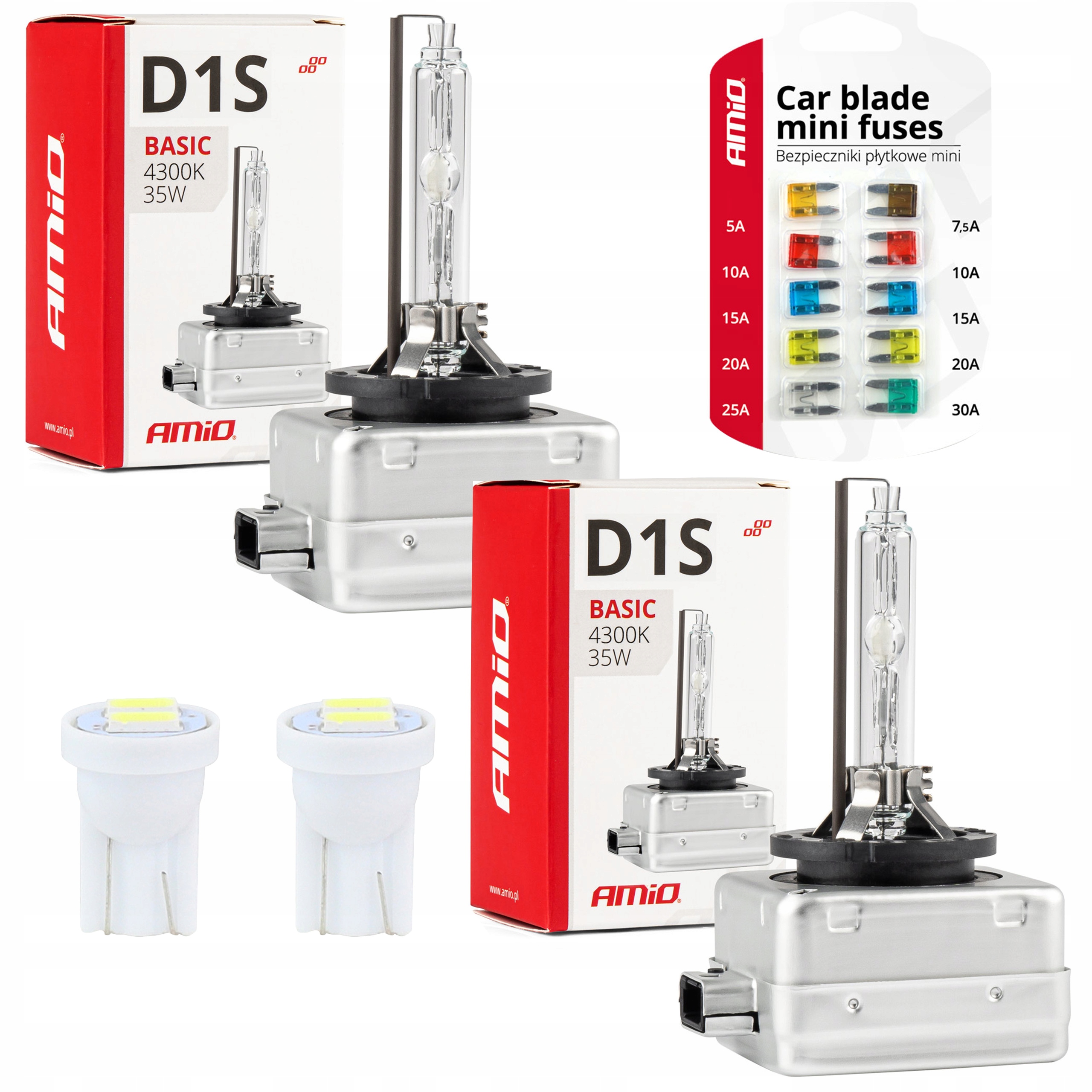 2x Żarnik D1S 4300K Xenon Homologacja Led W5W