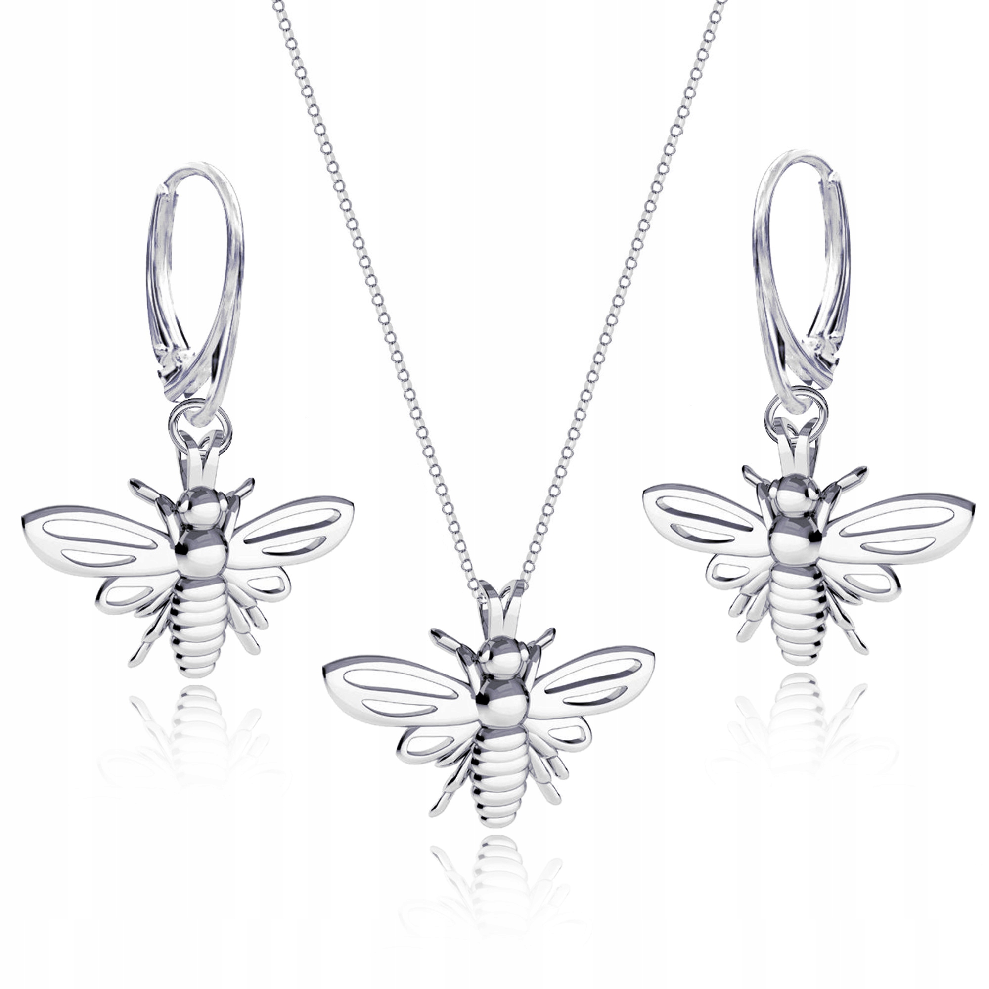 Včela včela stříbrná sada šperků rolo stříbro 925