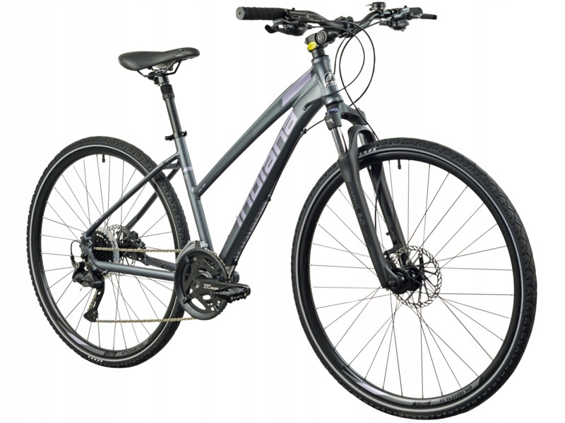 Rower crossowy Indiana X-Cross 4.0 D17 28 cali damski Ciemnoszary
