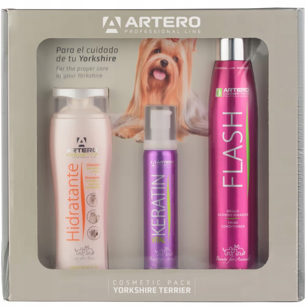 Levně Artero Cosmetic Pack Yorkshire Terrier – sada pro psa s dlouhou srstí