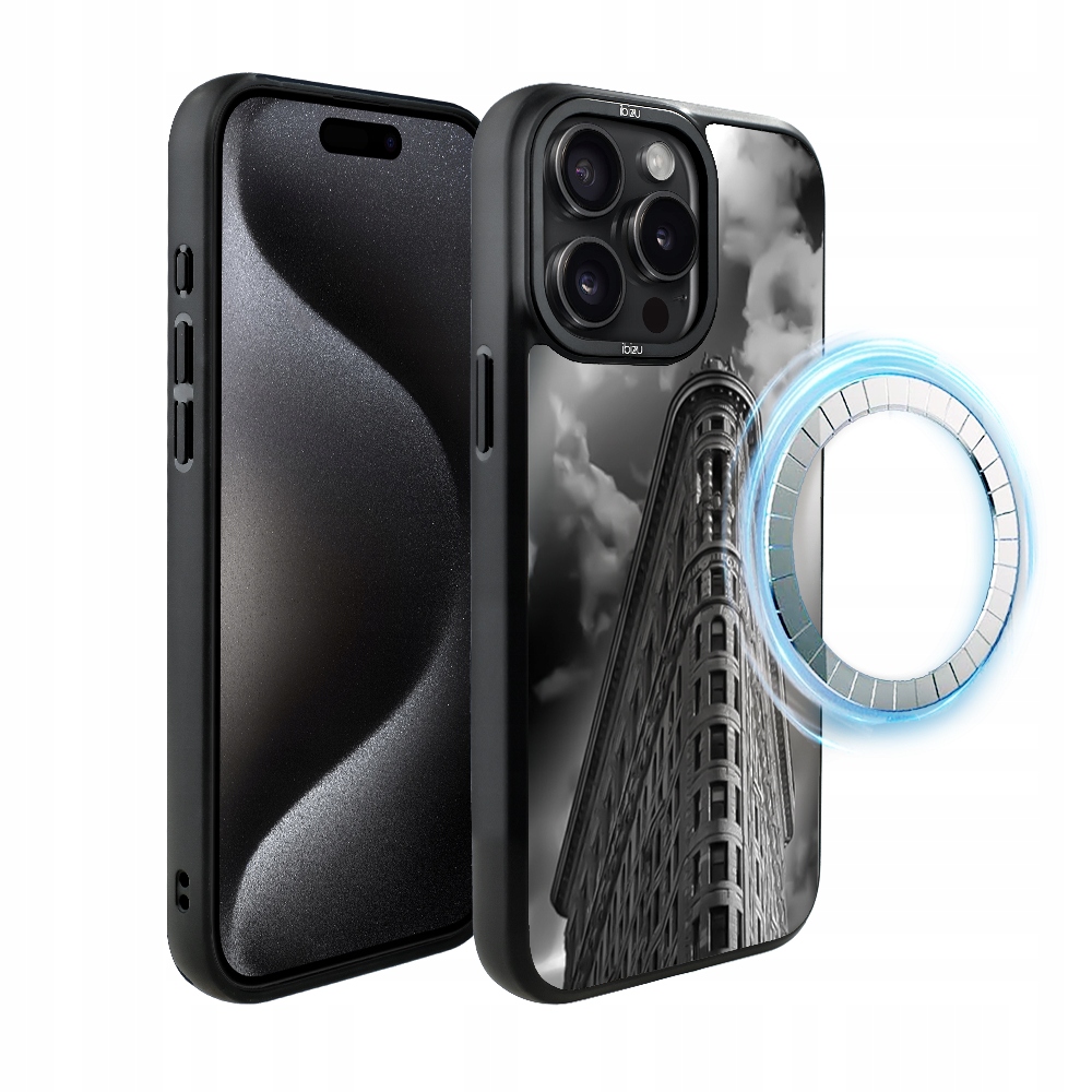 Pouzdro pro iPhone 15 Pro Max Ibizu DropGuard Matt s MagSafe, Flatiron