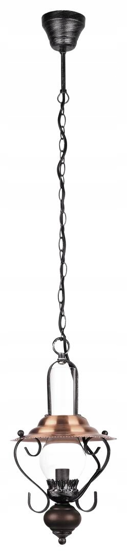 Klasická dekorativní vintage retro závěsná lampa černá 20 cm Rabalux