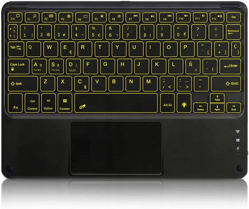 Klávesnice Bt Led pro iPad plus pouzdro na tablet De