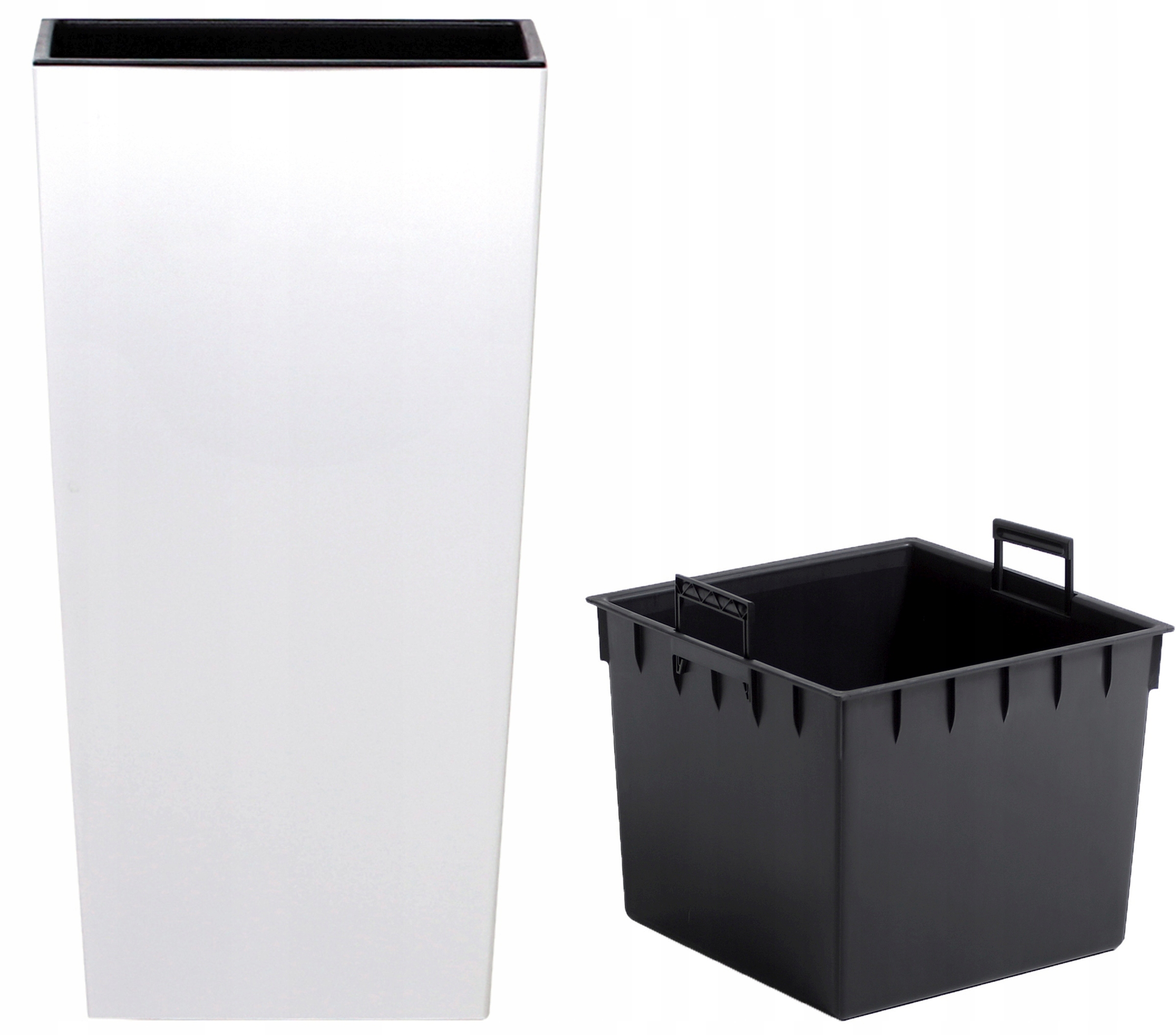 Doniczka Urbi Square DURS400 40x40 h75 - Biała mat