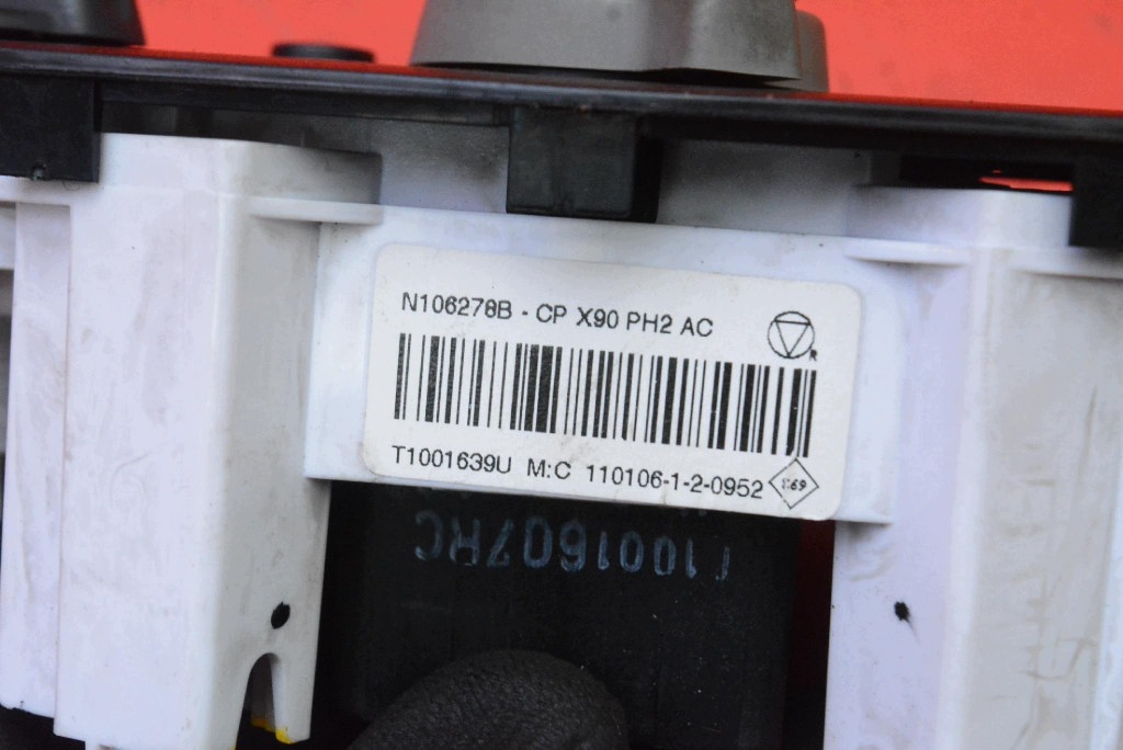 control panel air conditioning devices KLIMY N106278B DACIA DUSTER 1 and 10-13