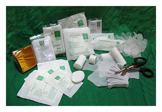 Wyposażenie apteczki DIN 13157