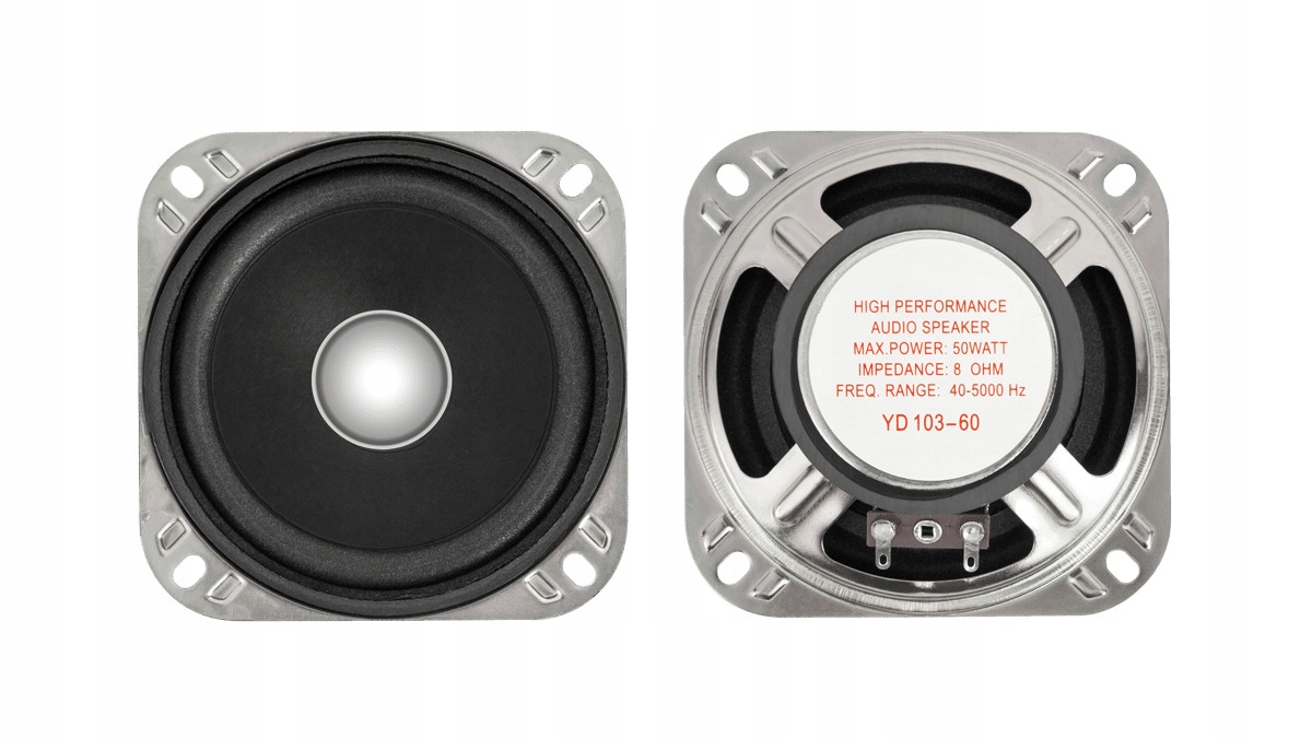 Głośnik do obudów 20W YD103-60 8 Ohm dynamiczny średnica 100mm 81523 EAN (GTIN) 5901436731412