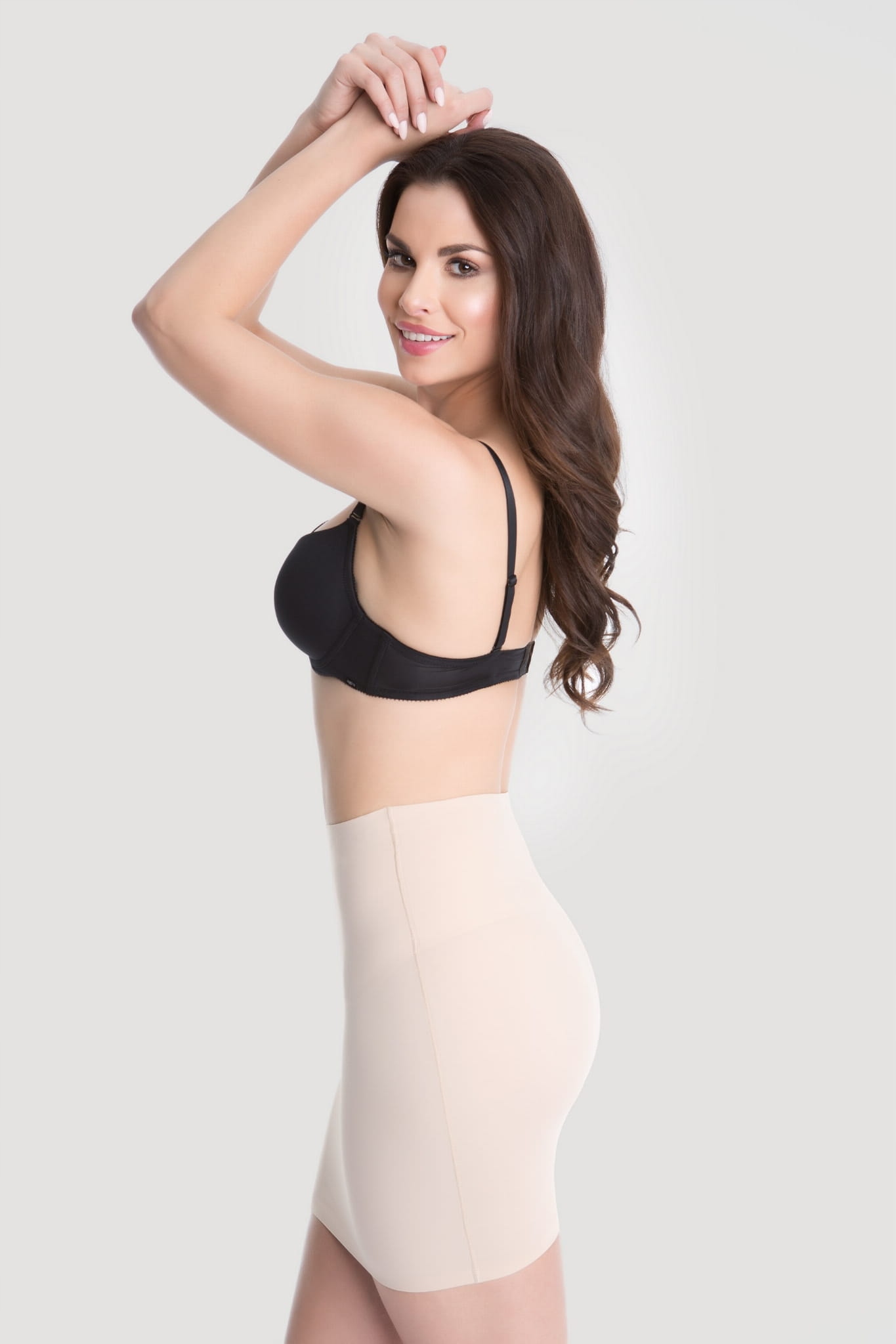 JULIMEX Wyszczuplająca Półhalka 220 Beżowy S Kolor beżowy