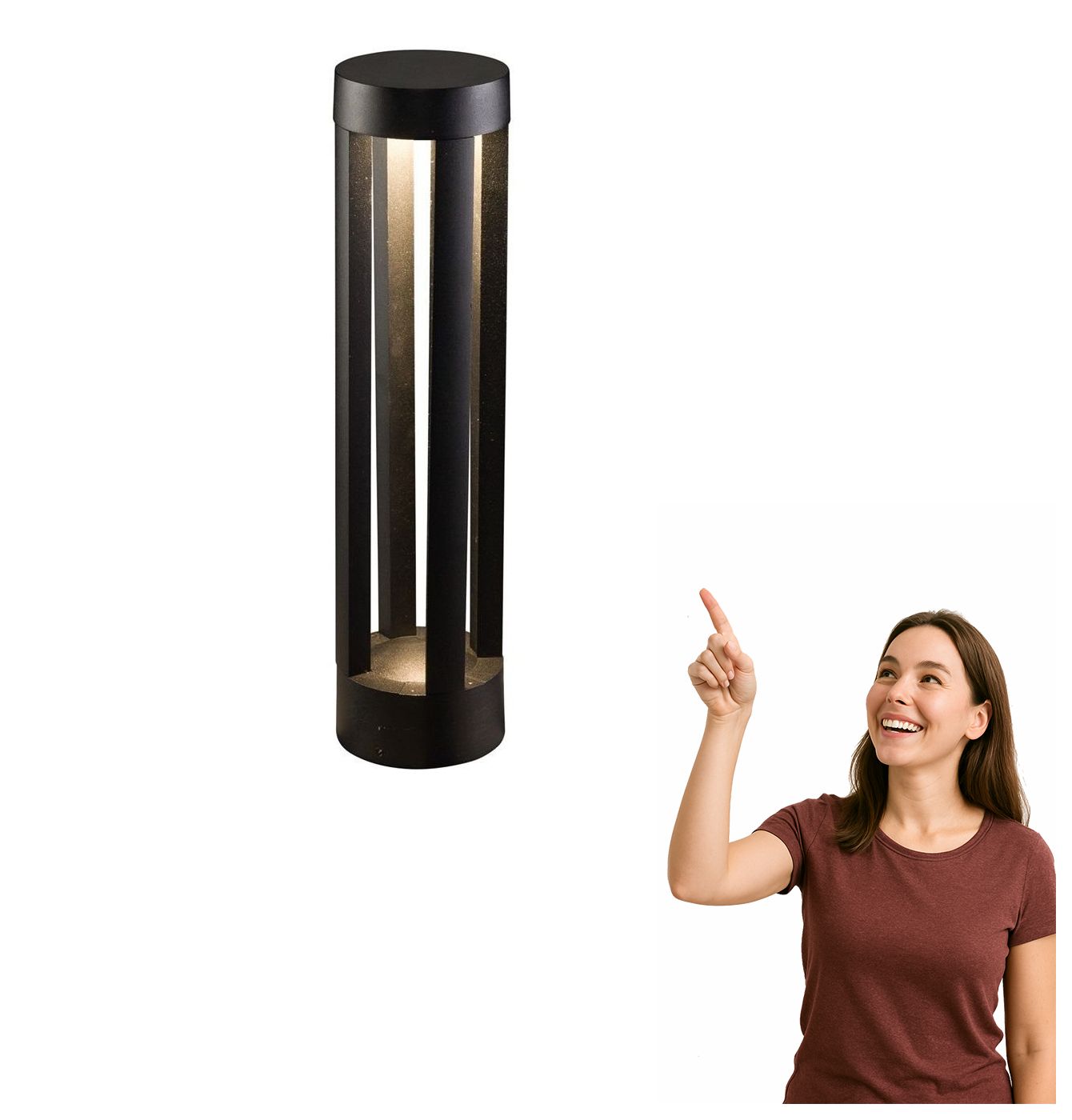 Záhradná stĺpová lampa Tepic Led 9W Nowodvorski