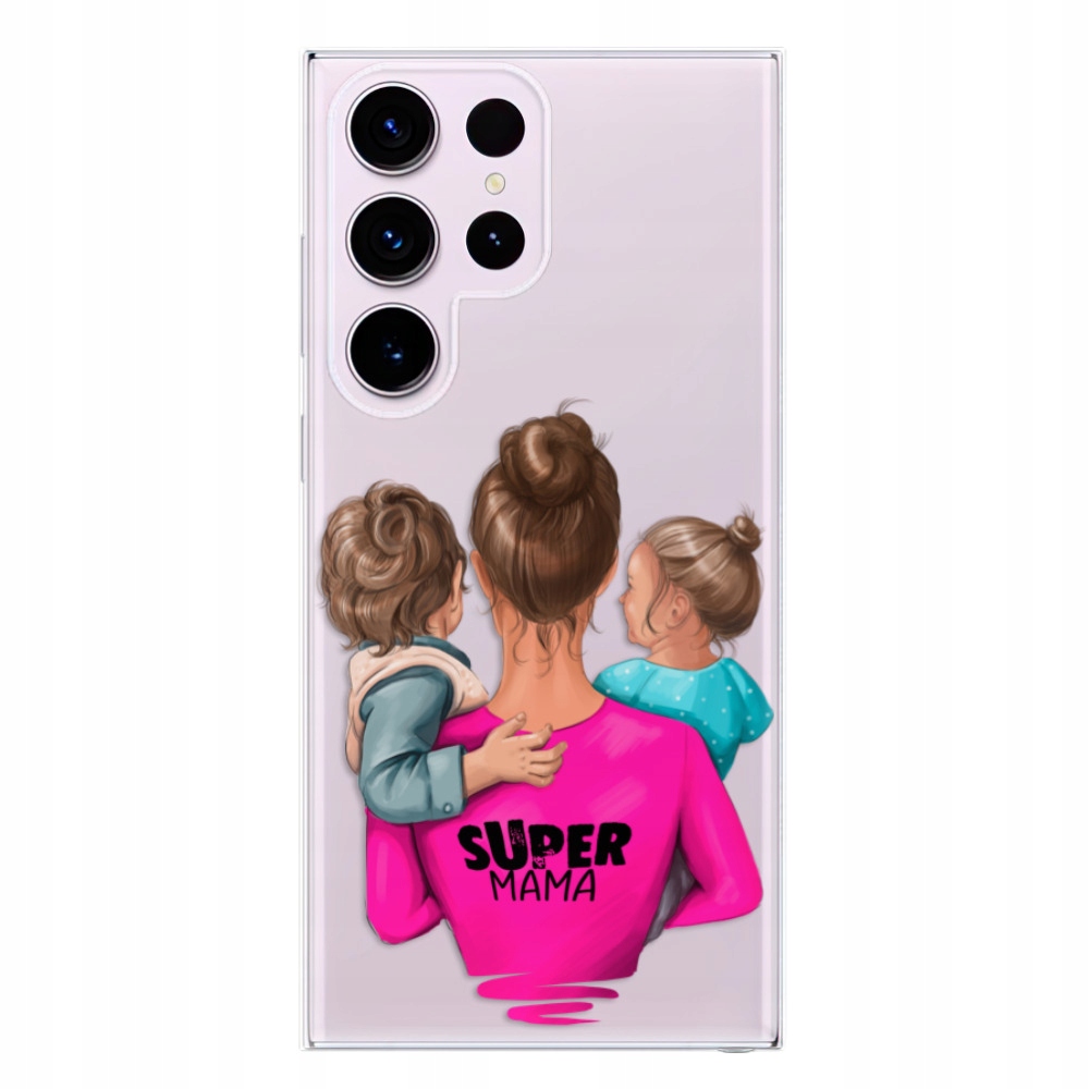 Silikonowe etui Mama Boy and Girl do Samsung Galaxy S23 Ultra