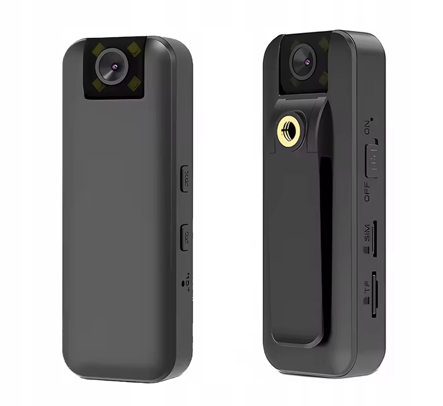 Mini Špionážna Kamera Policajná Na Sim Kartu Gsm 4G S Klipom