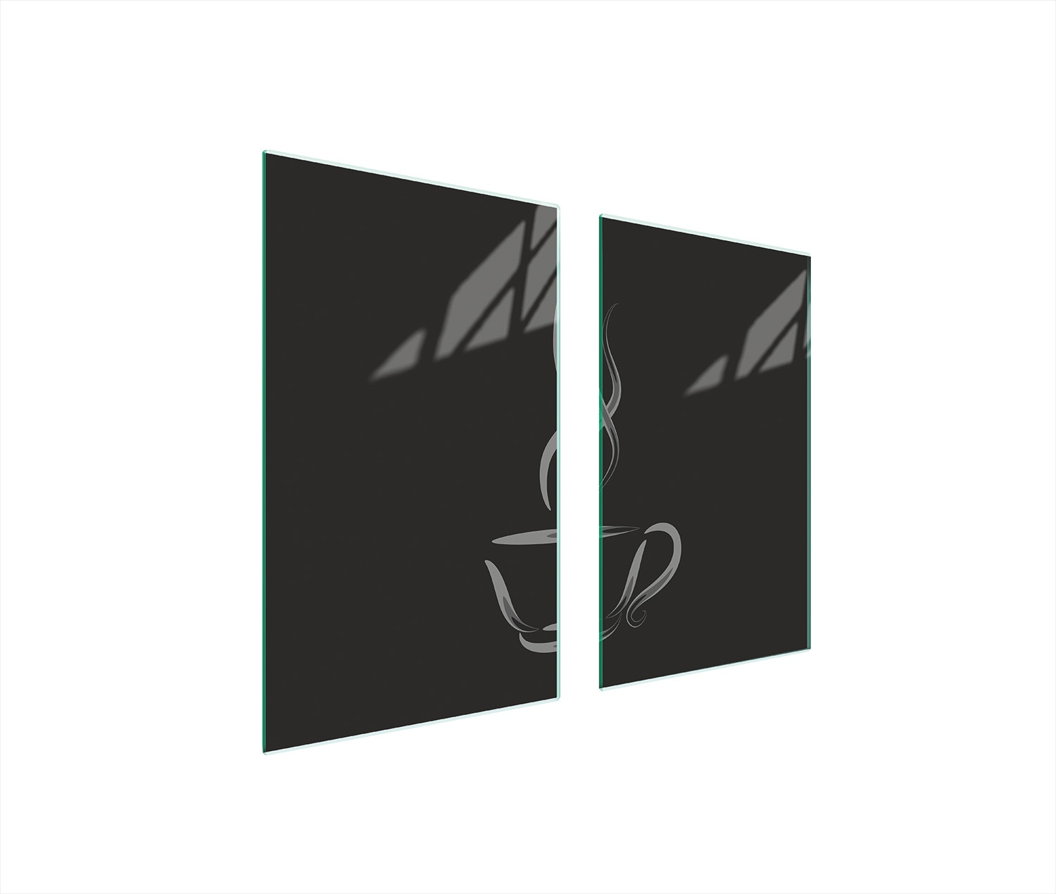 Ochranná Skleněná Deska Na Sporák 75x52 Káva Tvrzené Sklo