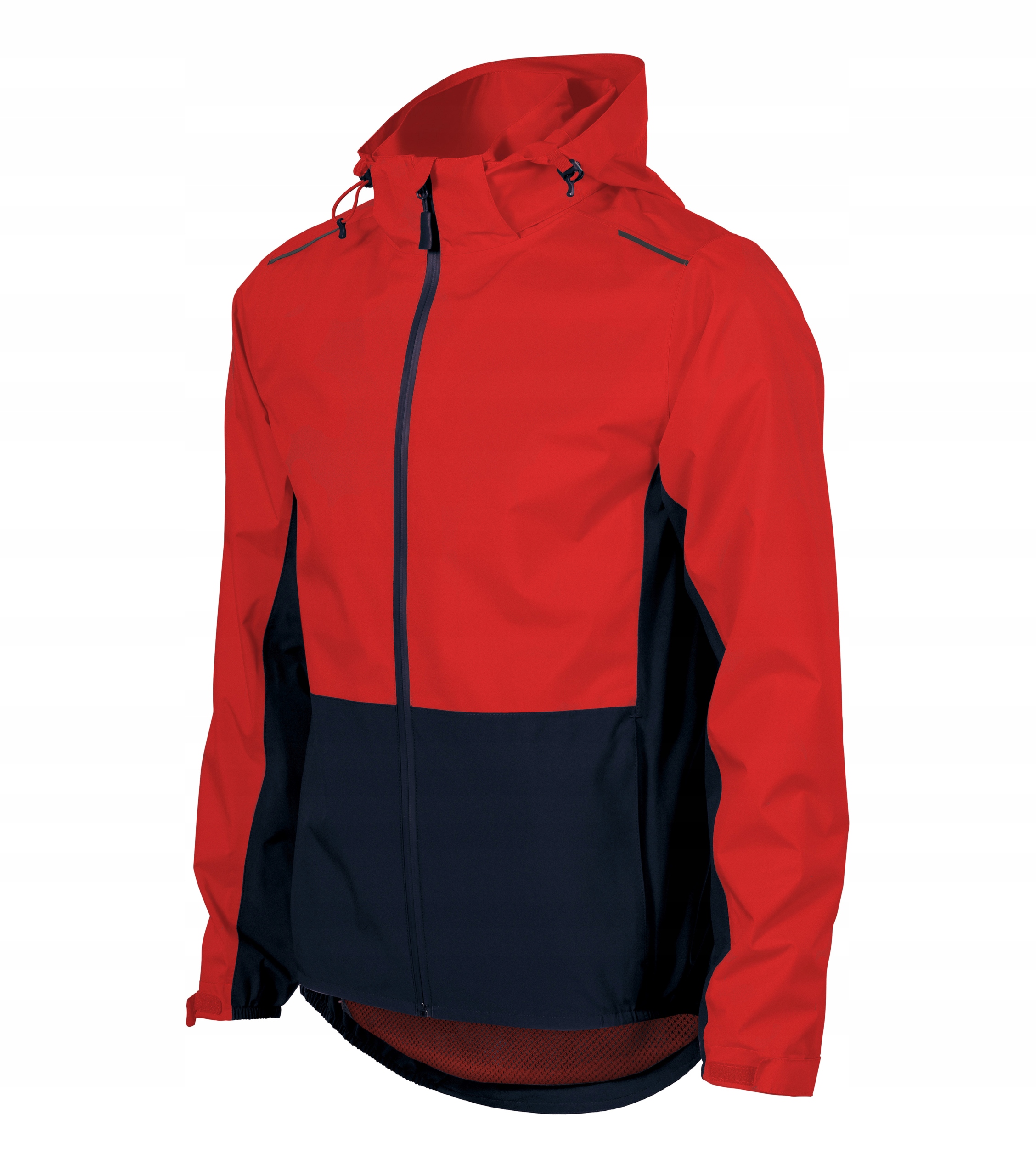 Pánská bunda Červená větruodolná voděodolná větrovka reflexní XXL