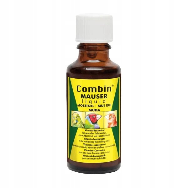 Quiko Combin Mauser 30ml Witaminy na pierzenie dla ptaków