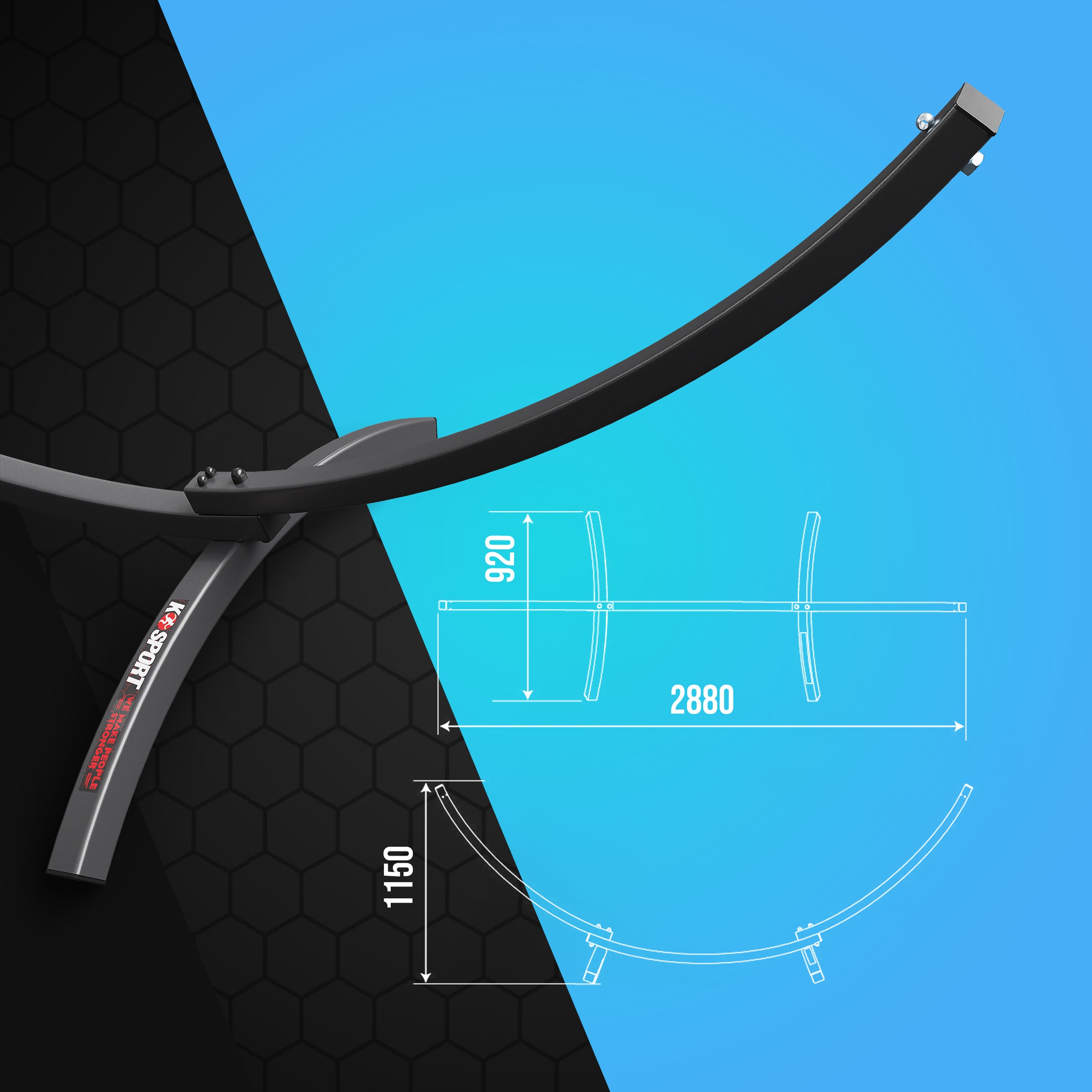 OCYNKOWANY stelaż 250kg+hamak 190x150 POLSKI Rodzaj stelaż