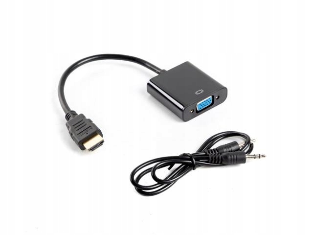 Lanberg Kabel Adapter Hdmi-a M Do Vga F Audio Do Konwerterów