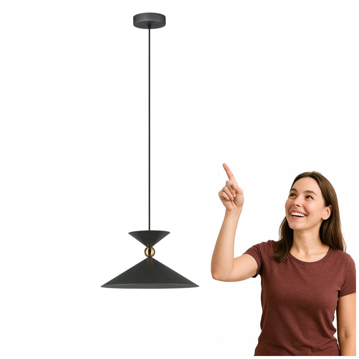 Moderná Stropná Lampa Quelto Šedá 90 CM Italux