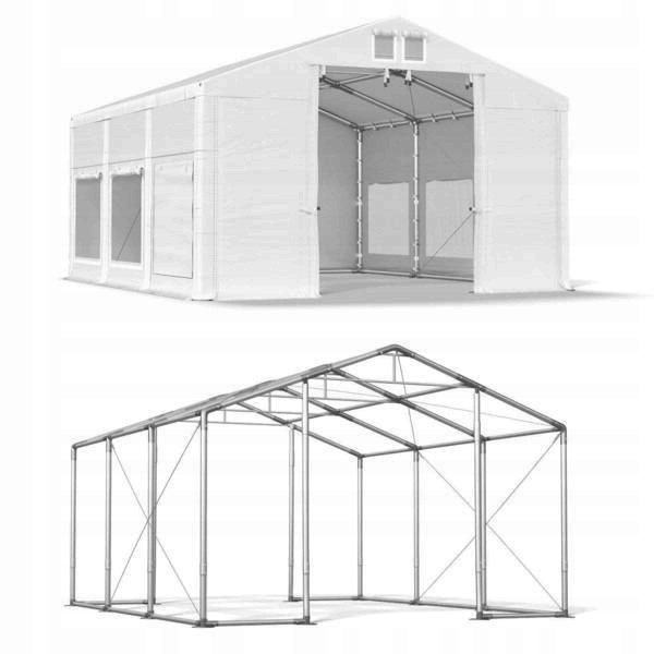 Namiot ogrodowy 4x6m w kolorze białym
