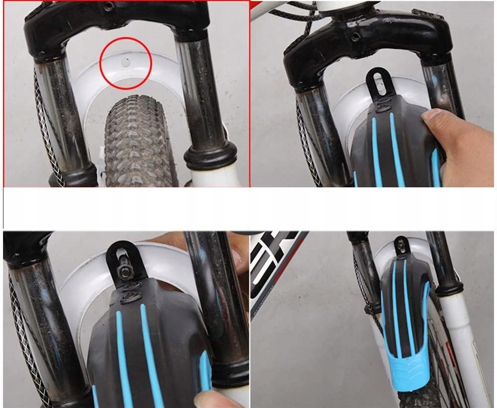 BŁOTNIKI ROWEROWE ROWER ZESTAW KOMPLET PRZÓD TYŁ 2 SZT MTB 24-26 CZARNY Rodzaj komplet