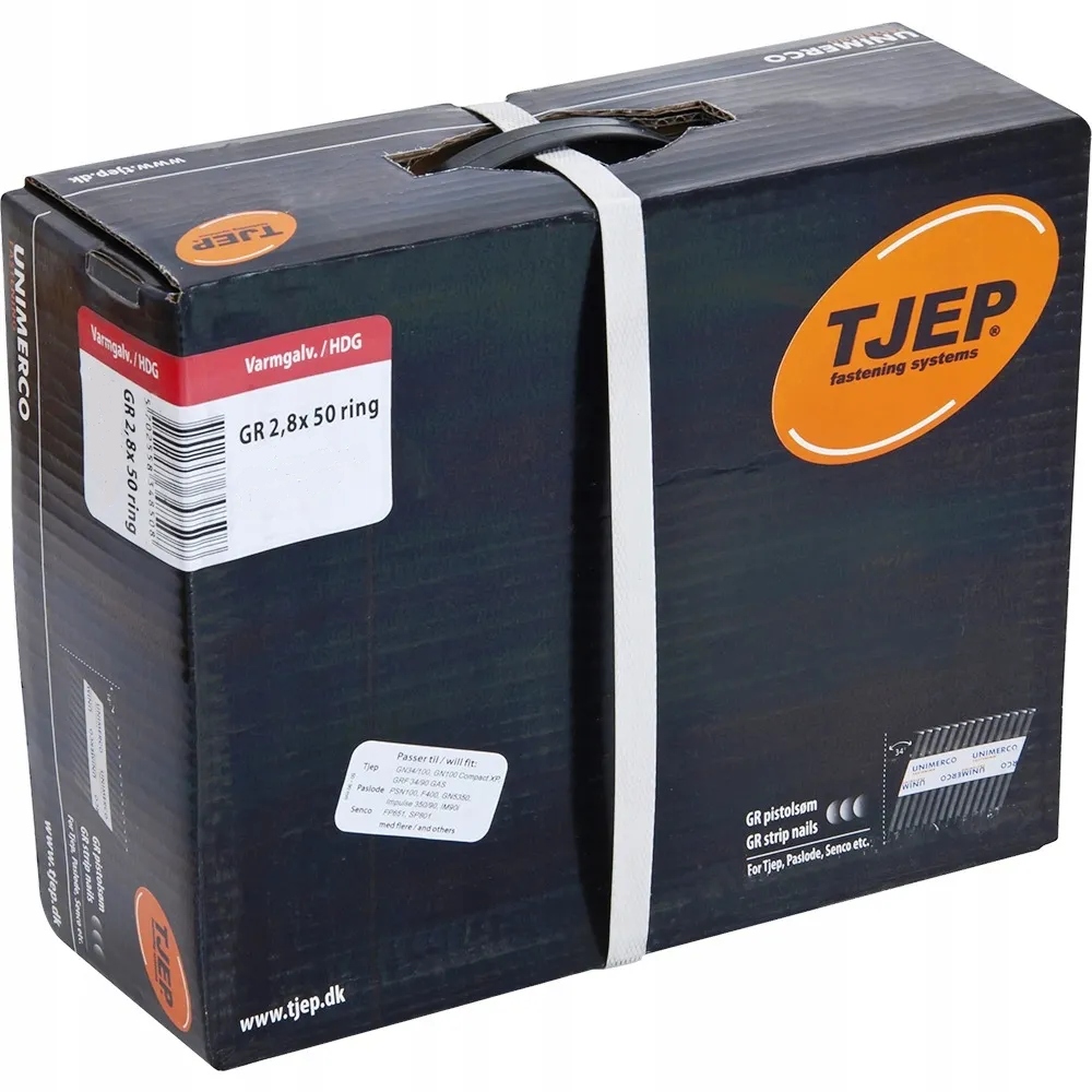 GWOŹDZIE ŁĄCZONE PAPIEREM TJEP 2,8X50 RING OCYNKOWANE (2 tyś.)