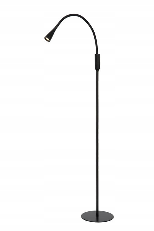 Stojacia Led oblúková lampa čierna 3W 3000K kov IP20 Lucide Zozy