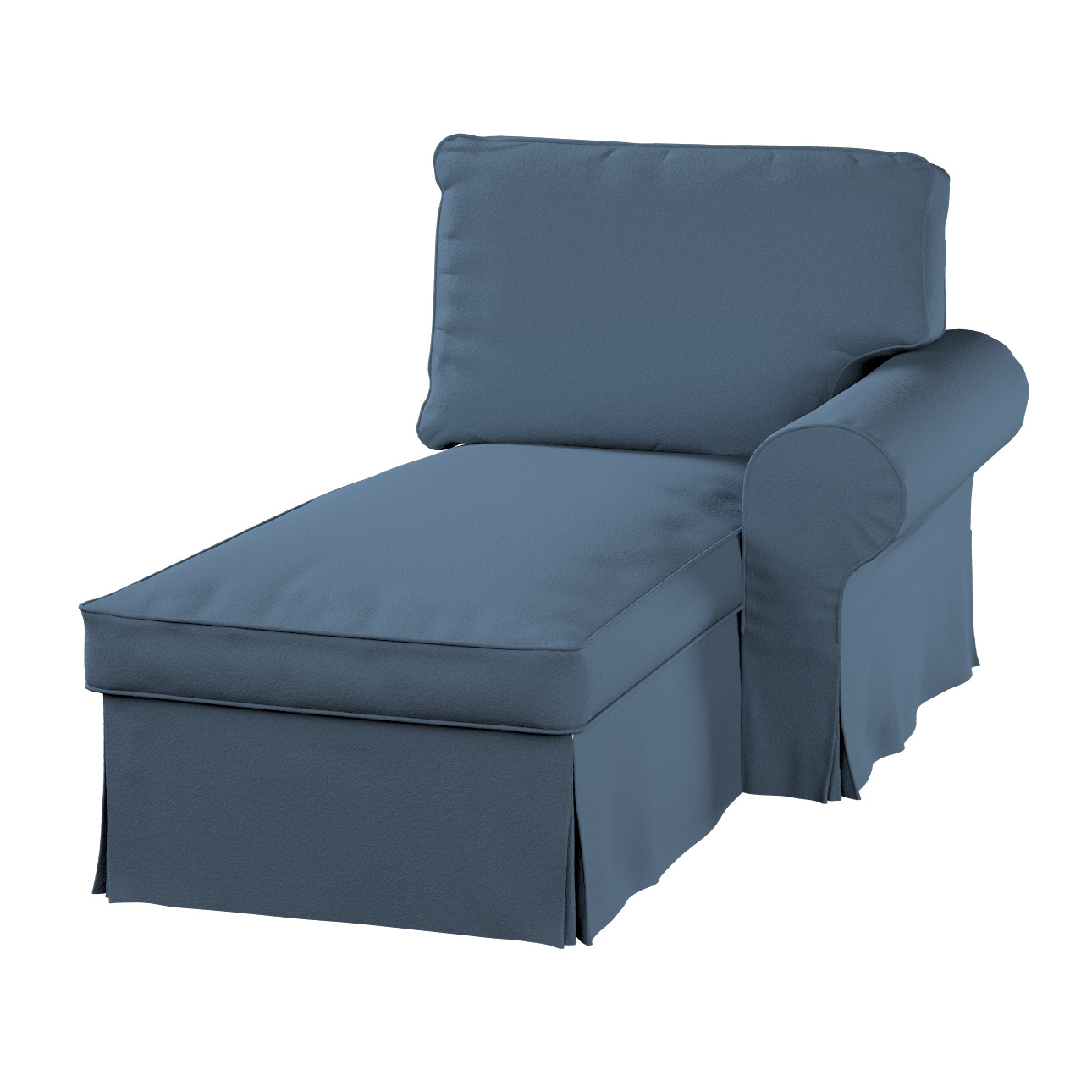 Poťah na ležadlo Ektorp pravý Ikea modrá bukla