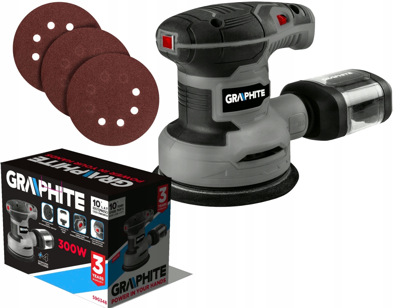 

Graphite Szlifierka Mimośrodowa 300W 125mm 59G348