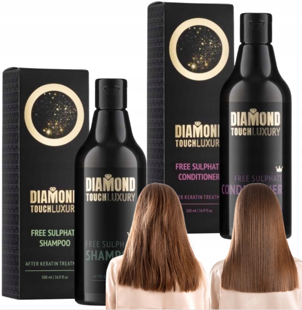 Zestaw po keratynie szampon i odzywka 2x500ml z niskim pH Diamond Touch