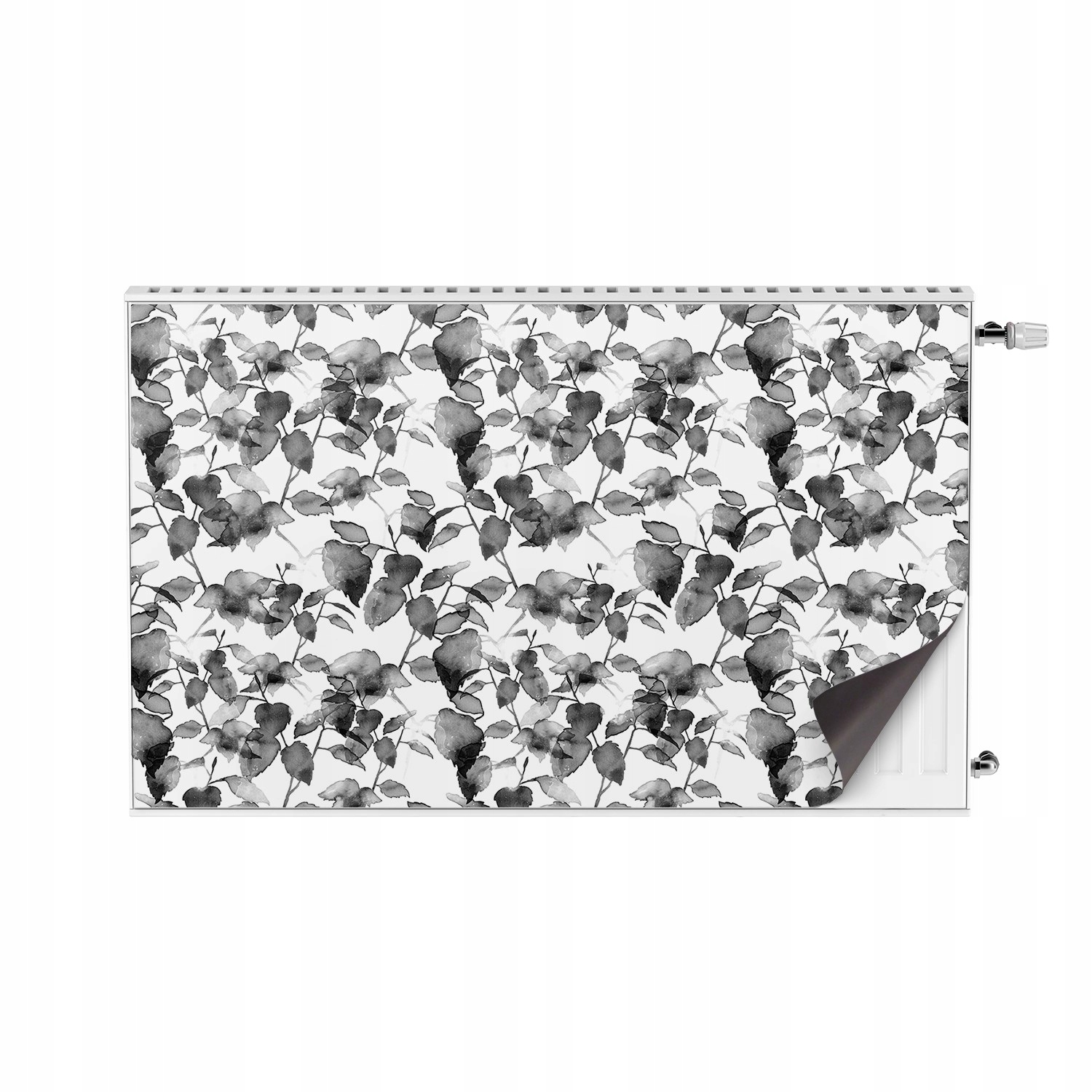 Ozdobná magnet krytka na radiátor Větev s listy