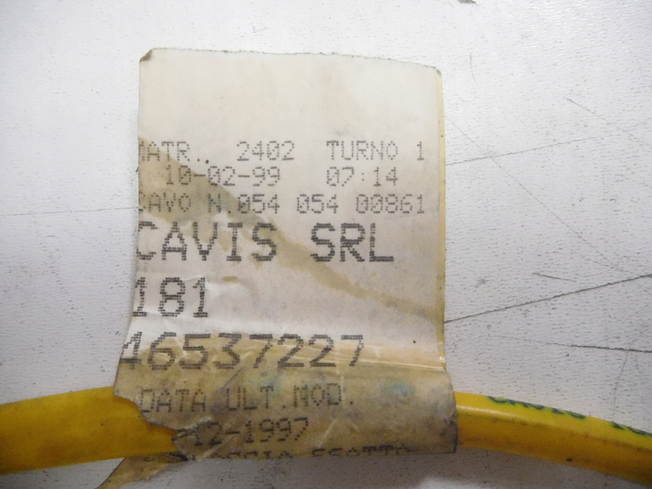 шланги Подушки ALFA ROMEO 145 oe 46537227