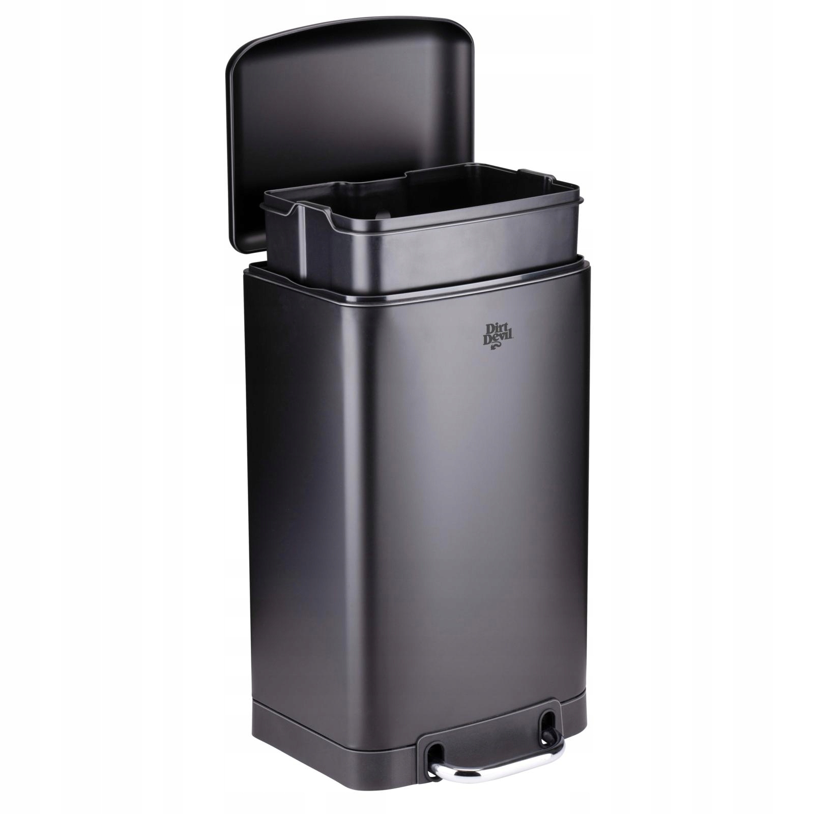 Kosz na śmieci Dirt Devil 20l Czarna Stal