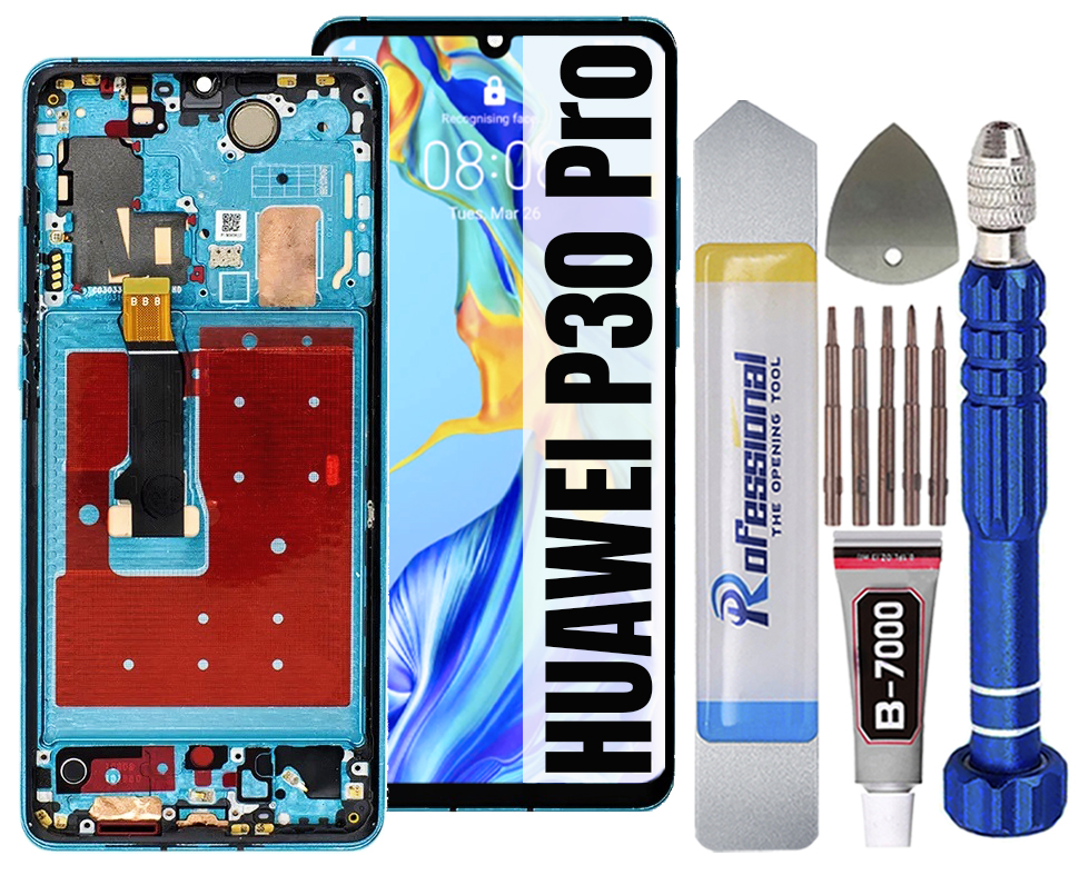 Displej Huawei P30 Pro Oled LCD Displej Rámeček Aurora