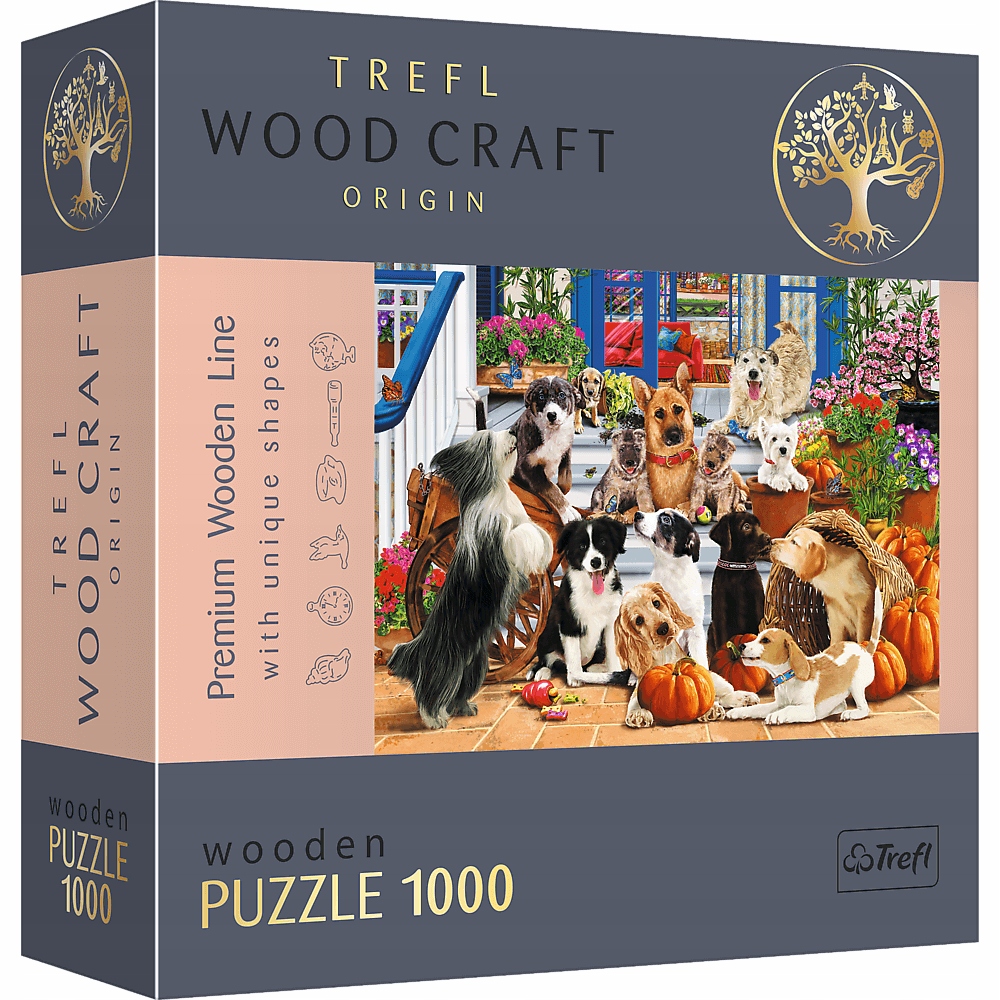 

Puzzle drewniane 1000el Psia przyjaźń 20149