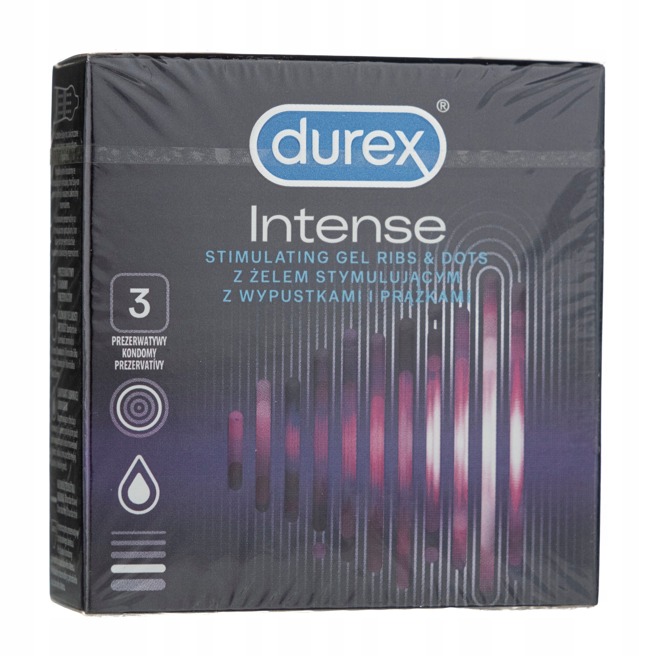 

Durex Prezerwatywy Intense 3 Sztuki
