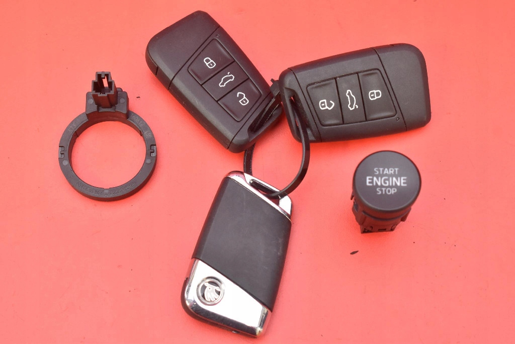 button START/STOP key 3V0905217WHS SKODA SUPERB 3 III 2.0 TDI 190 KM