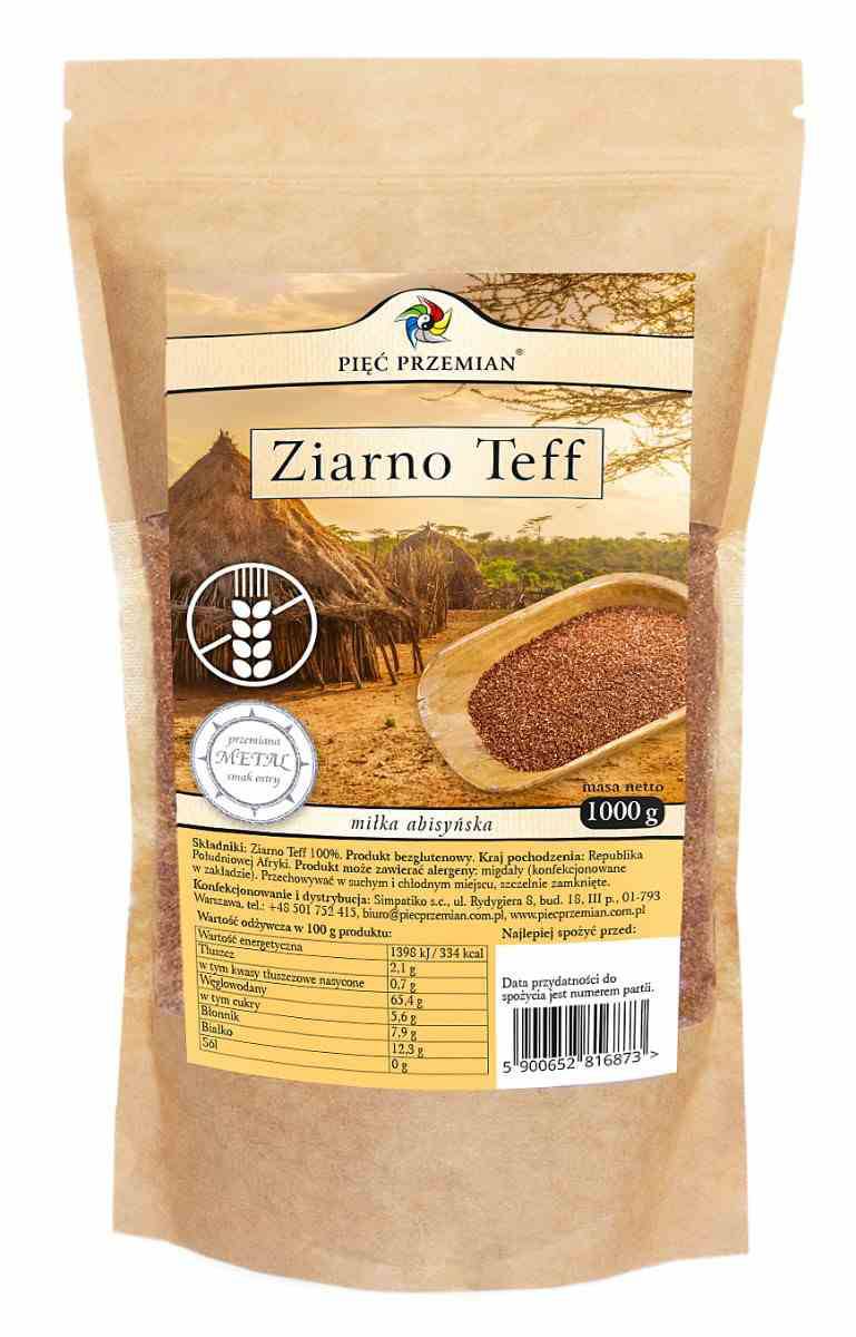 Zrno teff 1000 g Pięć Przemian