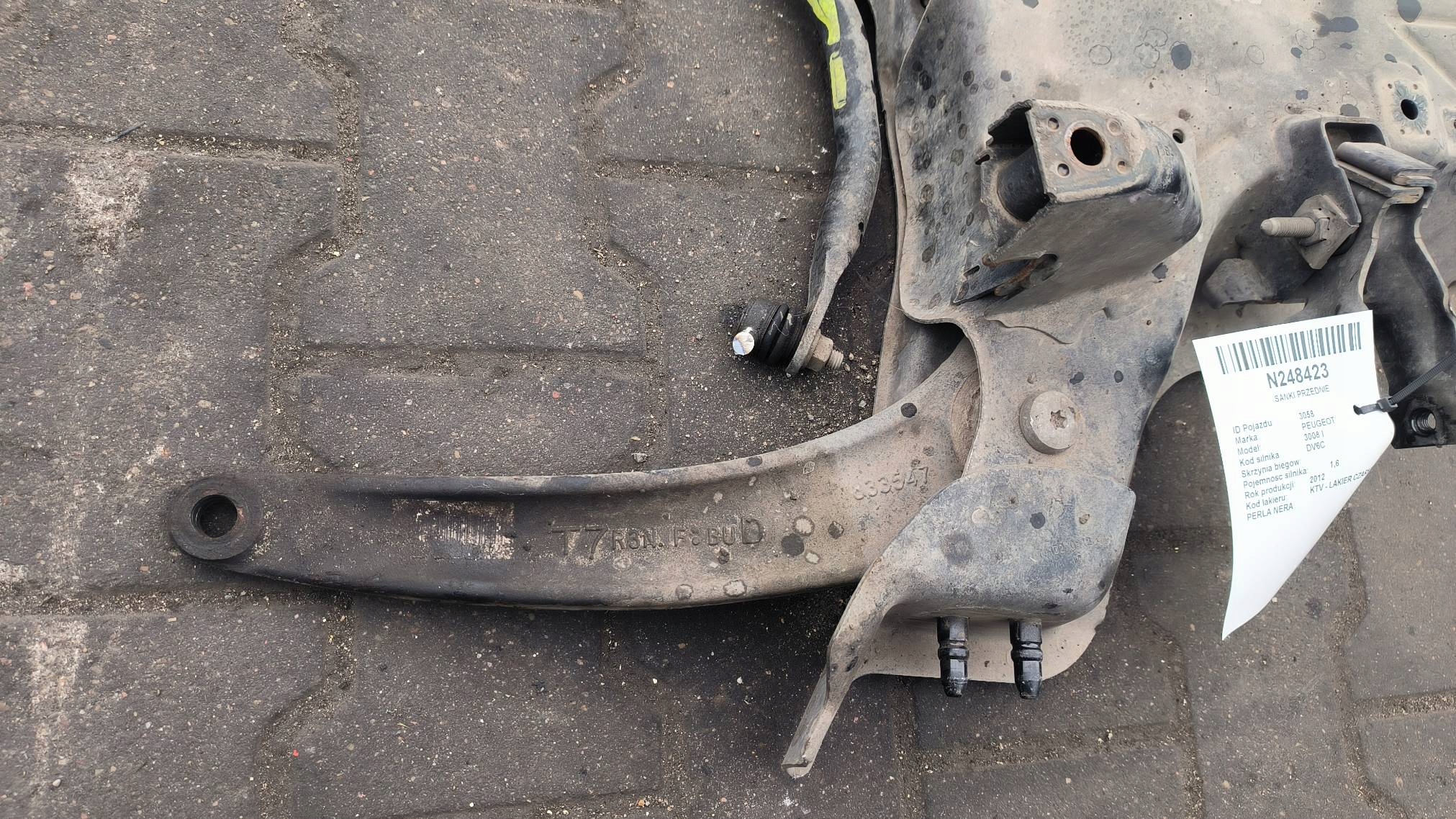 axle beam front PEUGEOT 3008 and