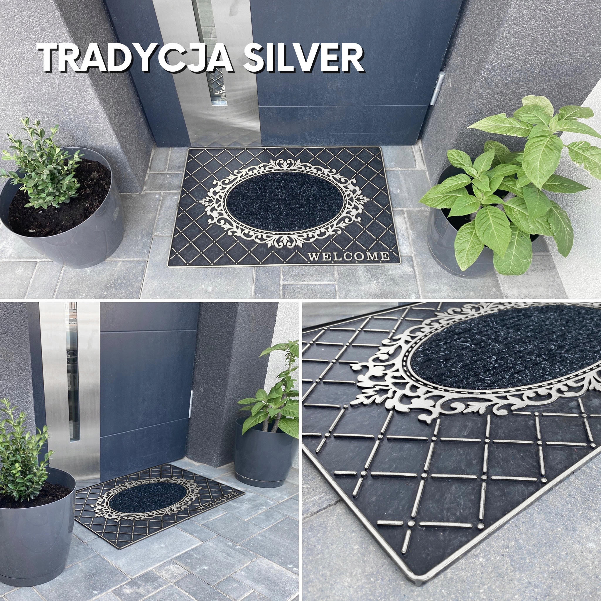 ZEWNĘTRZNA WYCIERACZKA PRAKTYCZNA MOCNA 40X70 Grubość 10 mm