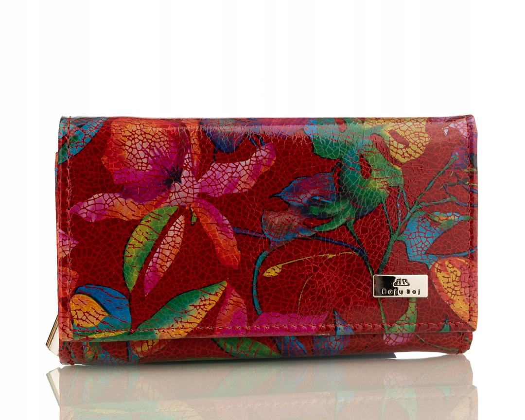 PORTFEL SKÓRZANY DAMSKI WZORY ZAMEK SKÓRY POLSKI