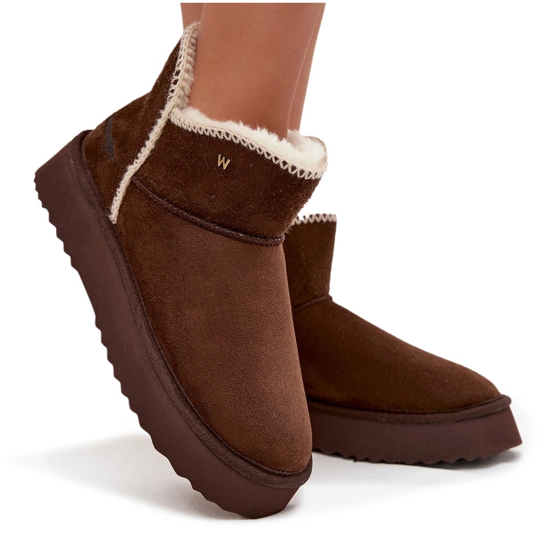 Dámské Sněhule S Výšivkou Platforma Wrangler 20253093 Čokoládové 38