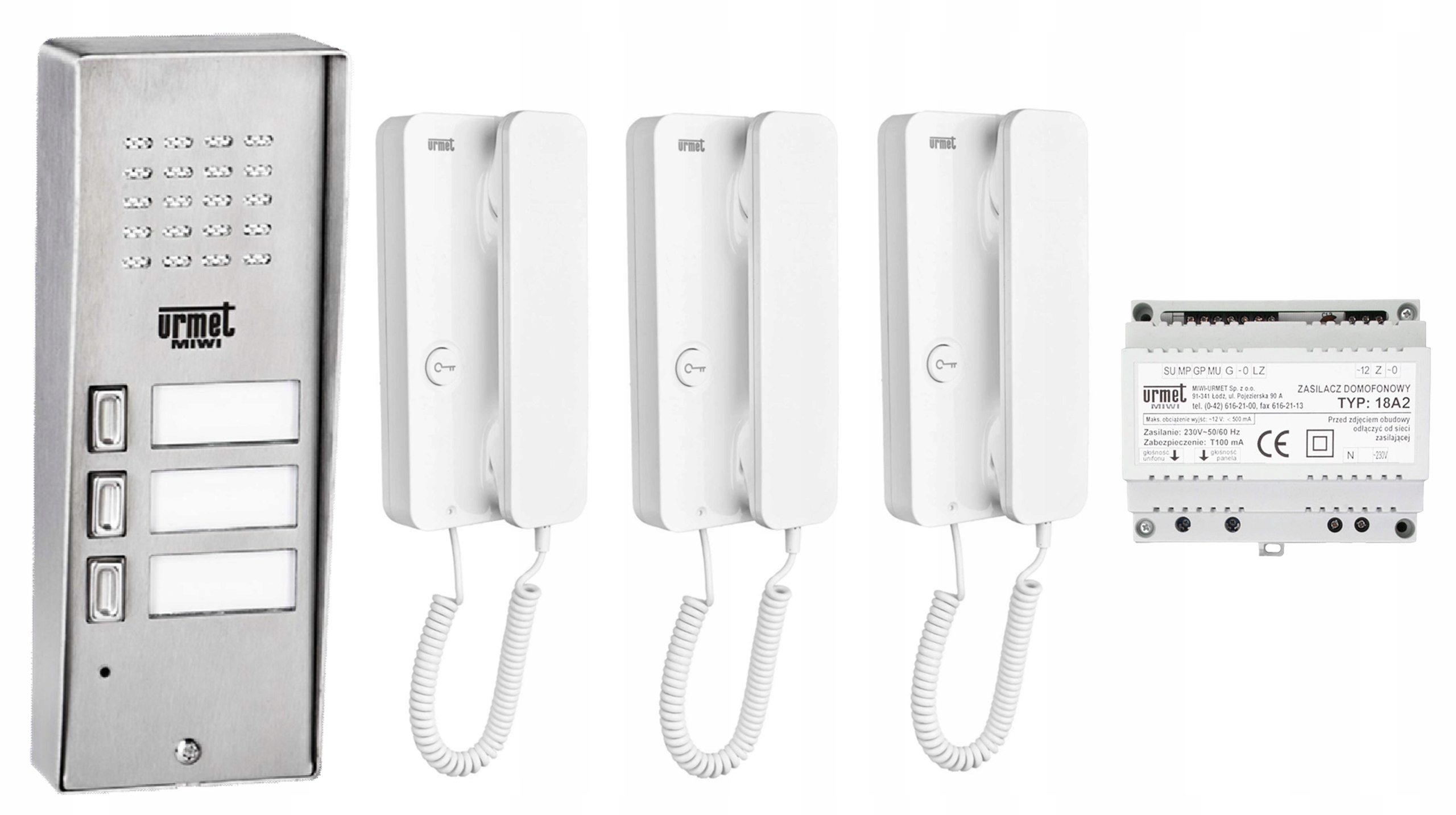 ZESTAW DOMOFONOWY DOMOFON MIWI URMET 5025/353 MIRO